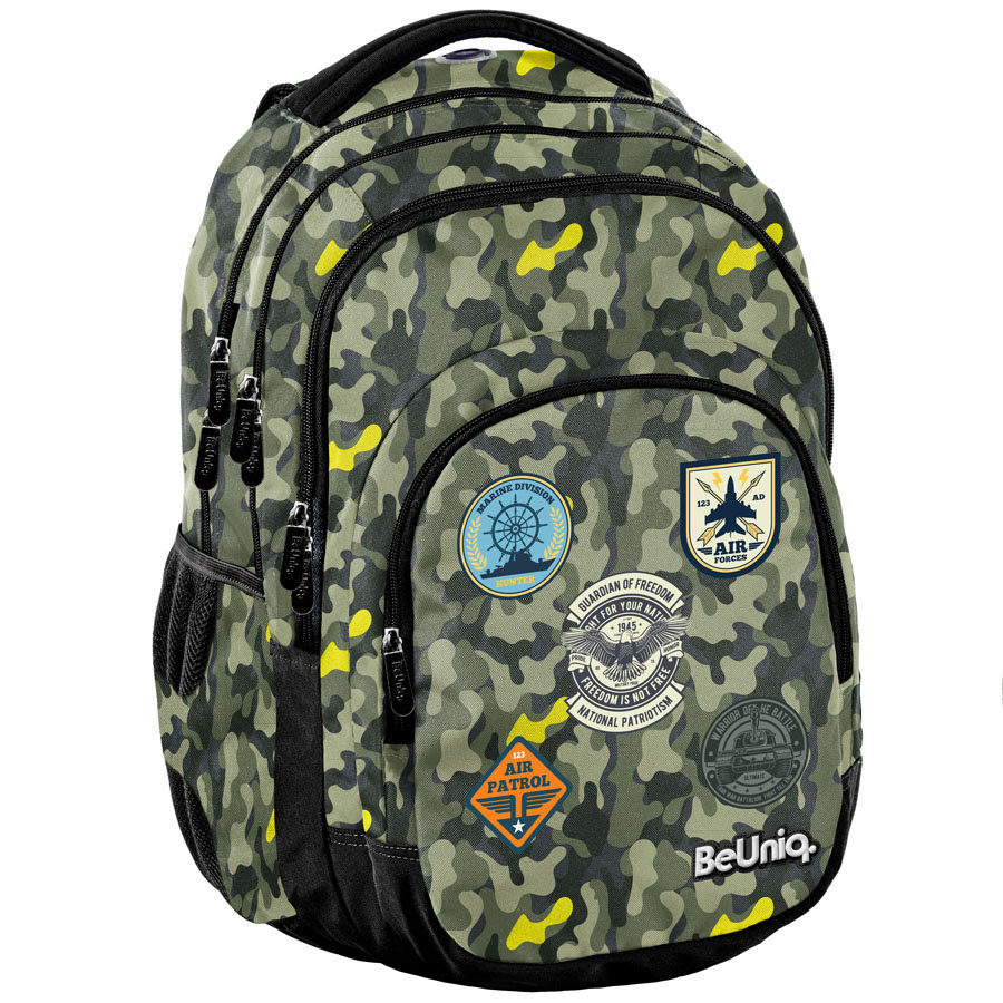 BeUniq Backpack Military - 41 x 30 x 25 cm - Green