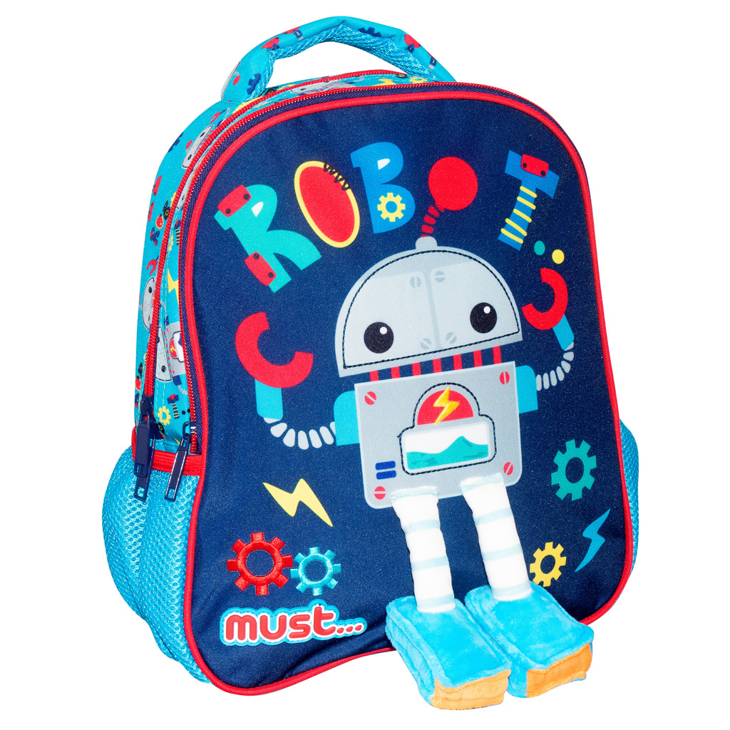 Must Rugzak Robot - 31 x 27 x 10 cm - Polyester