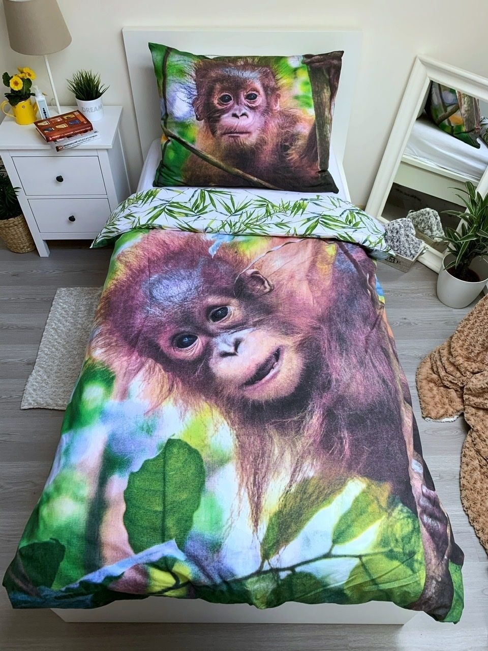 Animal Pictures Duvet cover Orangutans - Single - 140 x 200 cm - Cotton