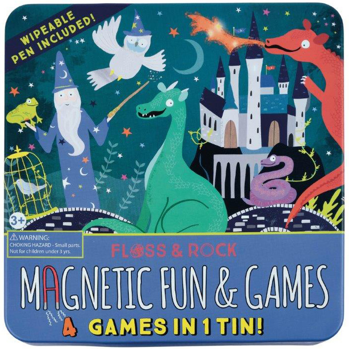 Floss & Rock Spelletjesdoos Spellbound 4-in-1 - 19,5 x 19,5 cm