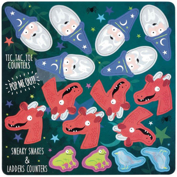 Floss & Rock Spelletjesdoos Spellbound 4-in-1 - 19,5 x 19,5 cm