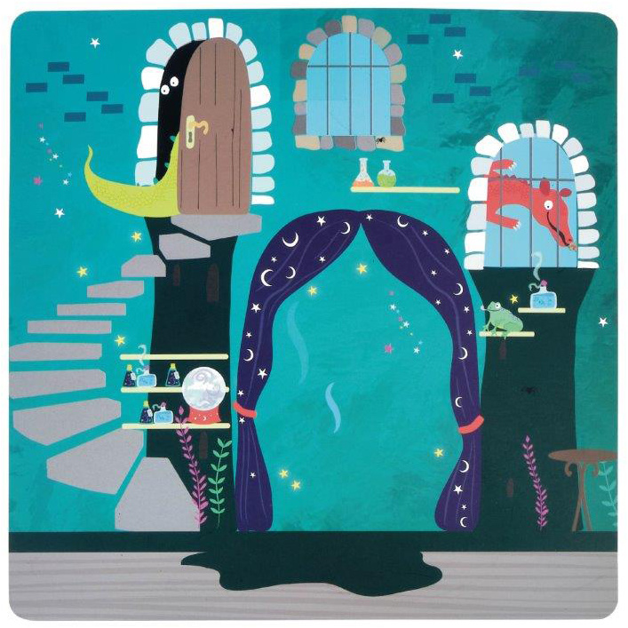 Floss & Rock Spelletjesdoos Spellbound 4-in-1 - 19,5 x 19,5 cm