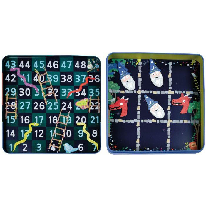Floss & Rock Spelletjesdoos Spellbound 4-in-1 - 19,5 x 19,5 cm