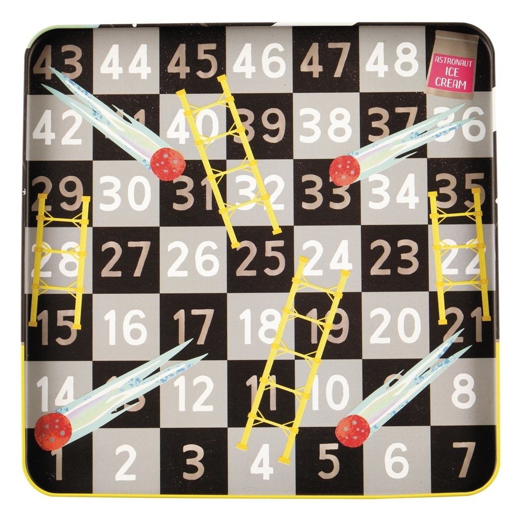 Floss & Rock Spelletjesdoos Space 4-in-1 - 19,5 x 19,5 cm