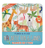 Floss & Rock Spelletjesdoos Jungle 4-in-1 - 19,5 x 19,5 cm