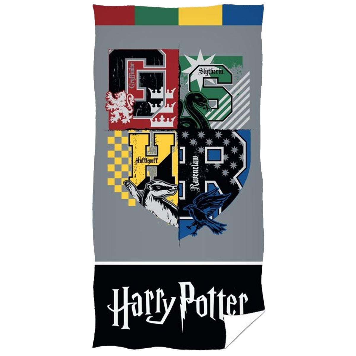 Harry Potter Beach towel Varsity Hogwarts - 70 x 140 cm - Cotton