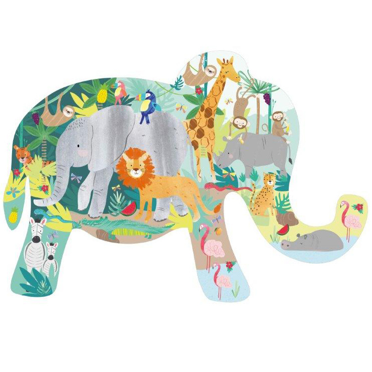 Floss & Rock Jungle Puzzel 40 st. - 60 x 41 cm