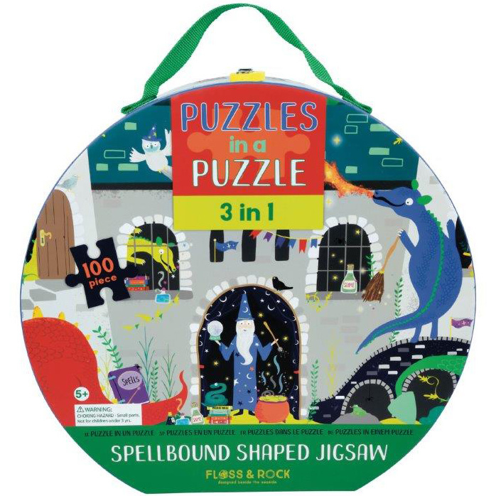 Floss & Rock 3-in-1 Spellbound Puzzel- 63,5 x 36 cm