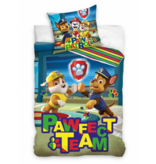 Paw Patrol Dekbedovertrek Pawfect Team - Eenpersoons - 140  x 200 cm - Katoen