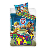 Paw Patrol Dekbedovertrek Pawfect Team - Eenpersoons - 140  x 200 cm - Katoen