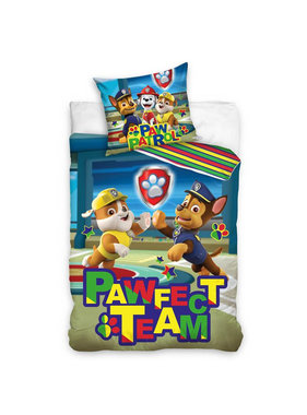 Paw Patrol Dekbedovertrek Pawfect Team 140 x 200 Katoen