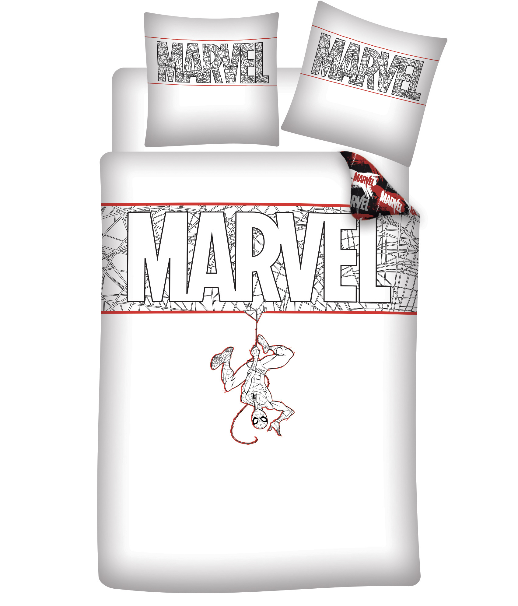 Ru Indringing Overeenkomstig Marvel dekbedovertrek Comics 140 x 200 cm 65 x 65 cm bio katoen -  Merchandise Fever BV