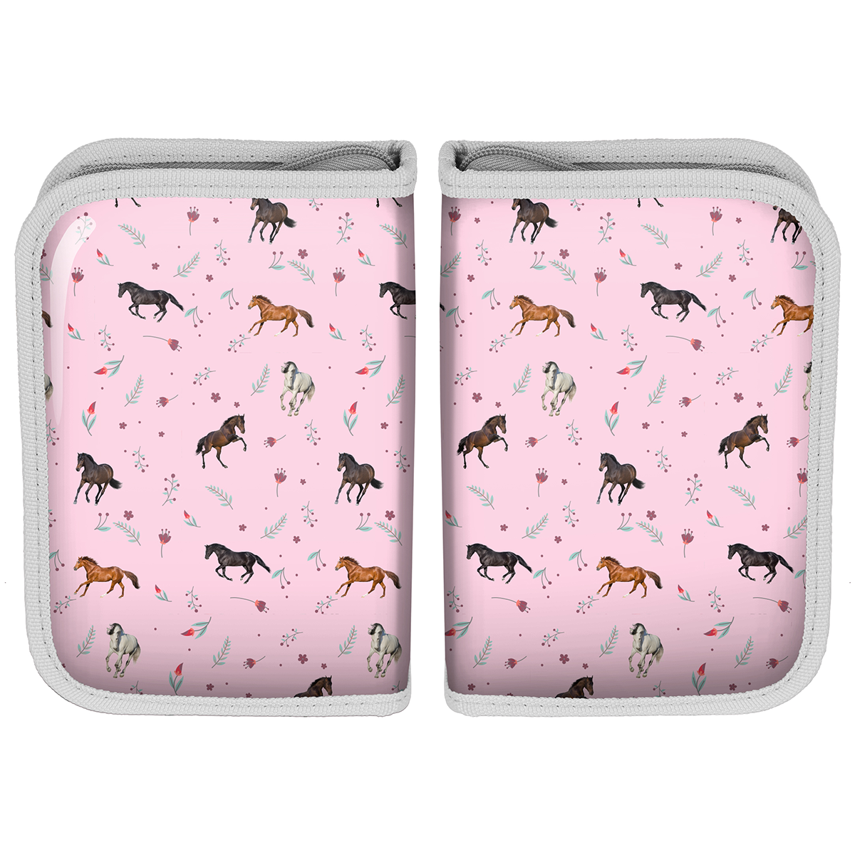 Animal Pictures Filled pencil case Horses - 19.5 x 13.5 cm - 22 pcs. - Polyester