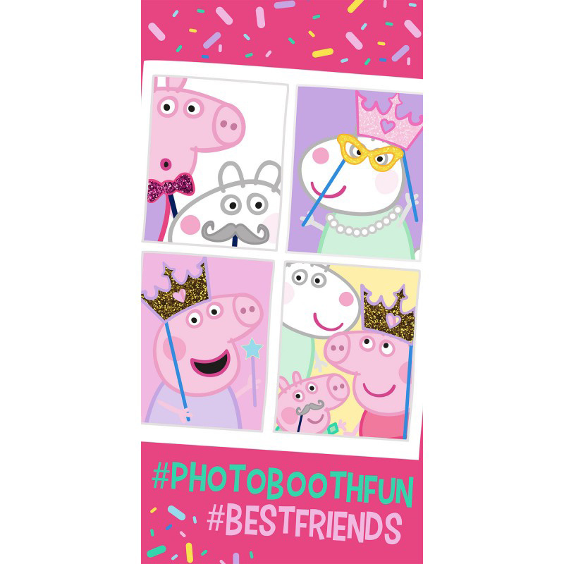 Peppa Pig Beach towel Photobooth Fun - 70 x 140 cm - cotton