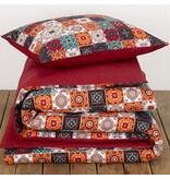 De Witte Lietaer DWL Dekbedovertrek  ankara red dahlia 140x200/220+60x70