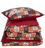 De Witte Lietaer DWL Dekbedovertrek  ankara red dahlia 140x200/220+60x70