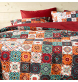 De Witte Lietaer DWL Dekbedovertrek  ankara red dahlia 140x200/220+60x70