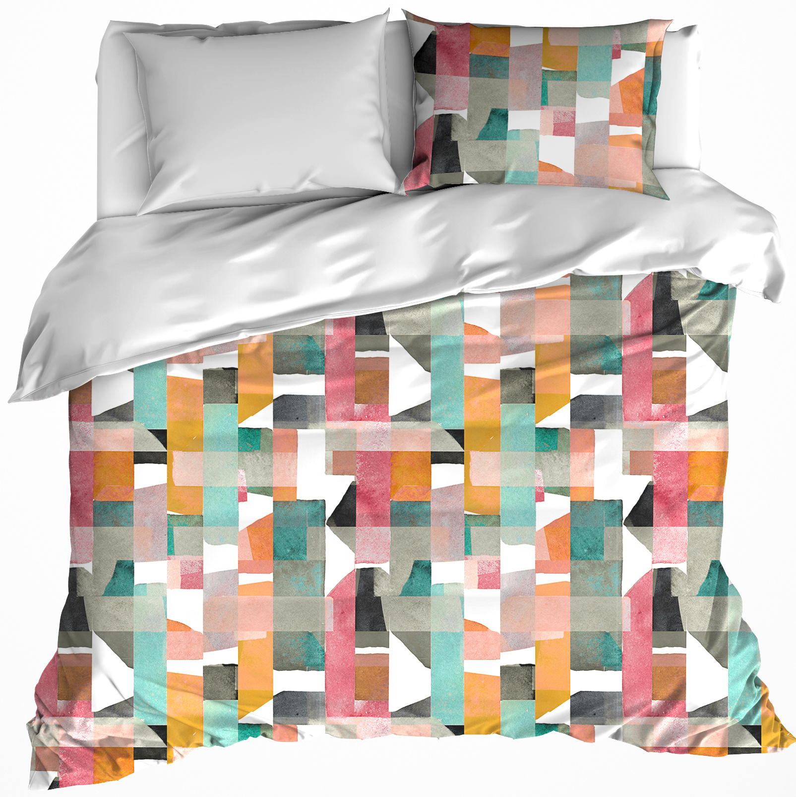 De Witte Lietaer DWL Dekbedovertrek  june mineral 260x240/220 60x70(2st)