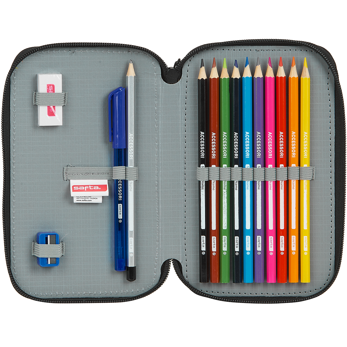 Surf Camp Filled Pencil Case - 19.5 x 12.5 cm - 28 pcs. - Polyester