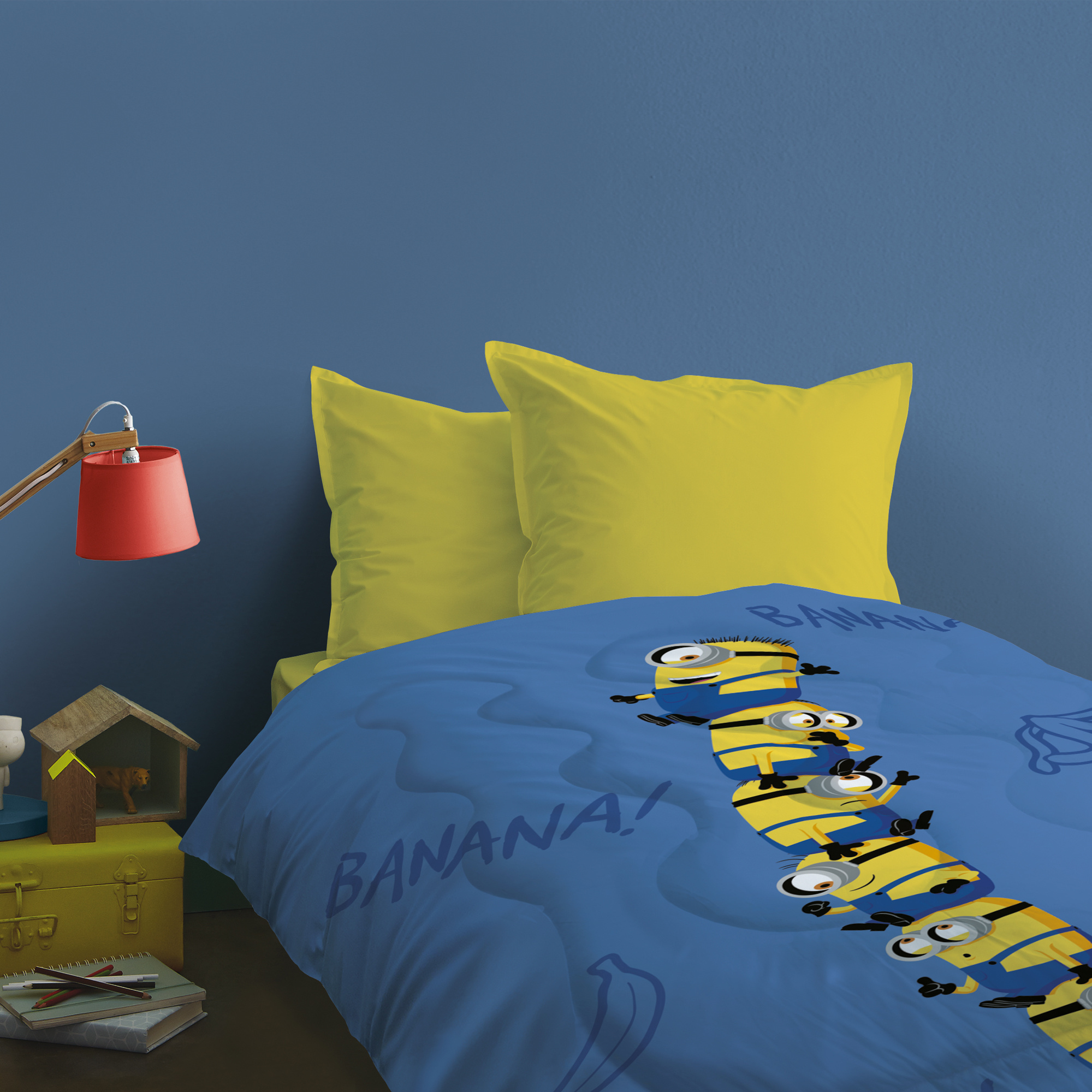 Minions Beddensprei Banana - 140 x 200 cm  - Polyester