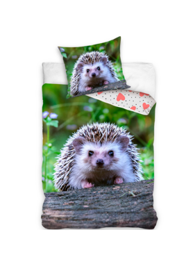 Animal Pictures Duvet cover Hedgehog 140 x 200 Cotton