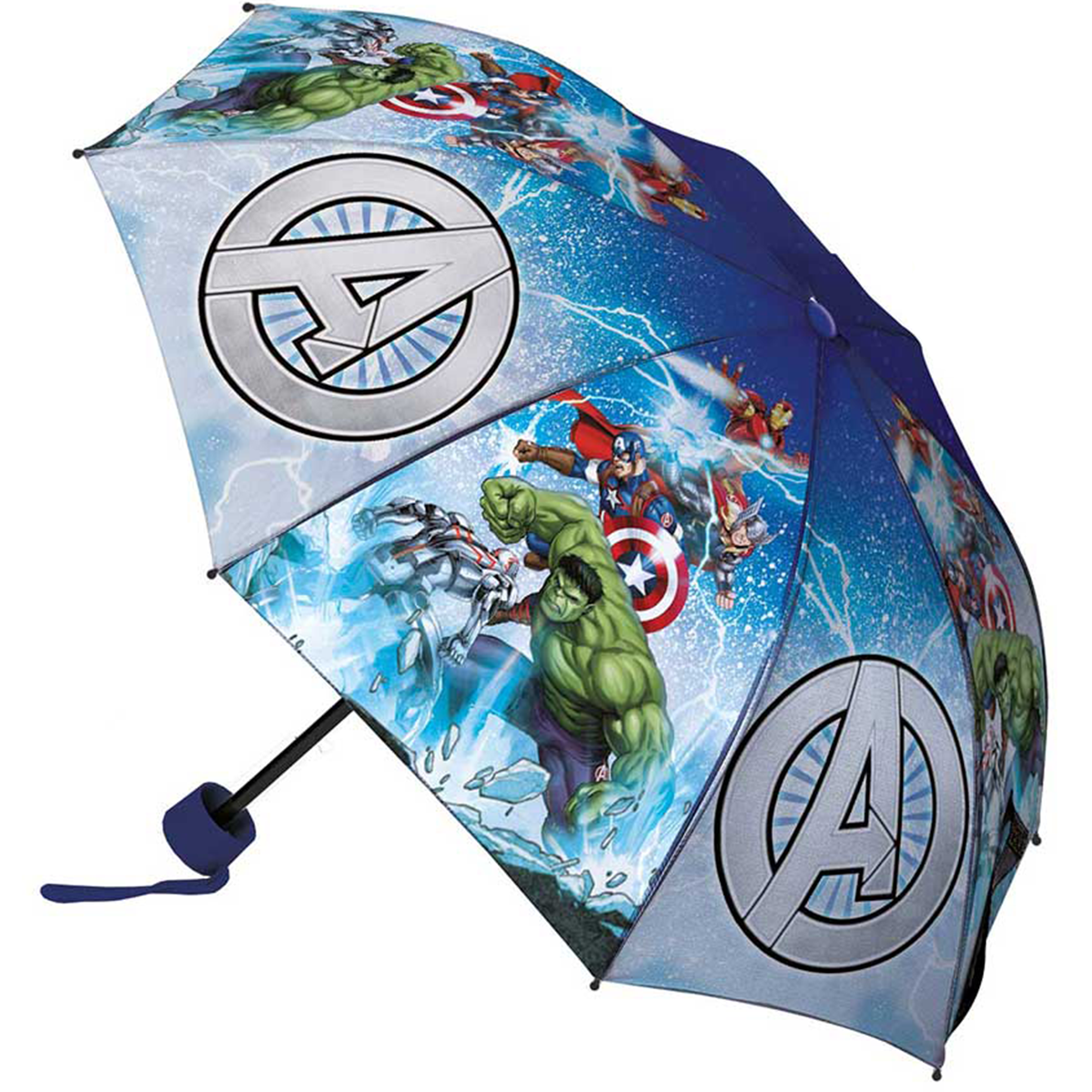 Marvel Avengers Umbrella Compact Battle - ø 90 x 24 / 55 cm - Polyester