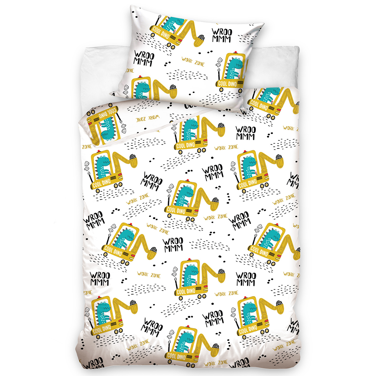 Dinosaurus BABY Duvet cover Vroommm! - 100 x 135 cm - Cotton