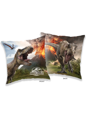 Jurassic World Kussen Vulkaan 40 x 40 cm