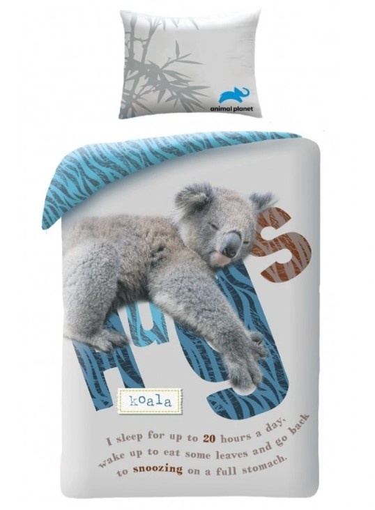 Animal Planet Dekbedovertrek Koala - Eenpersoons - 140 x 200 cm  - Katoen