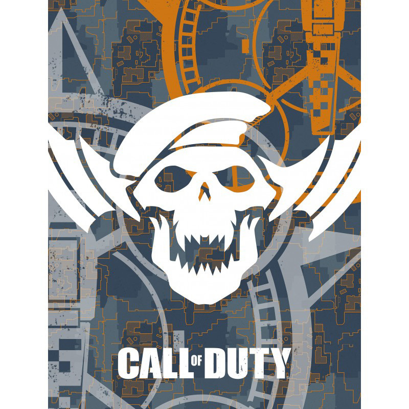 Call of Duty Fleecedeken Skull - 130 x 170 cm - Polyester