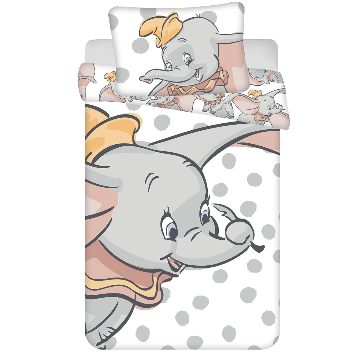 Disney Dumbo BABY Duvet cover Dots - 100 x 135 cm - Cotton