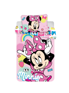 Disney Minnie Mouse BABY Dekbedovertrek Pink Bow 100 x 135 cm
