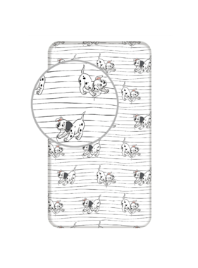 Disney 101 Dalmatiërs Fitted sheet Patch 90 x 200 cm Cotton