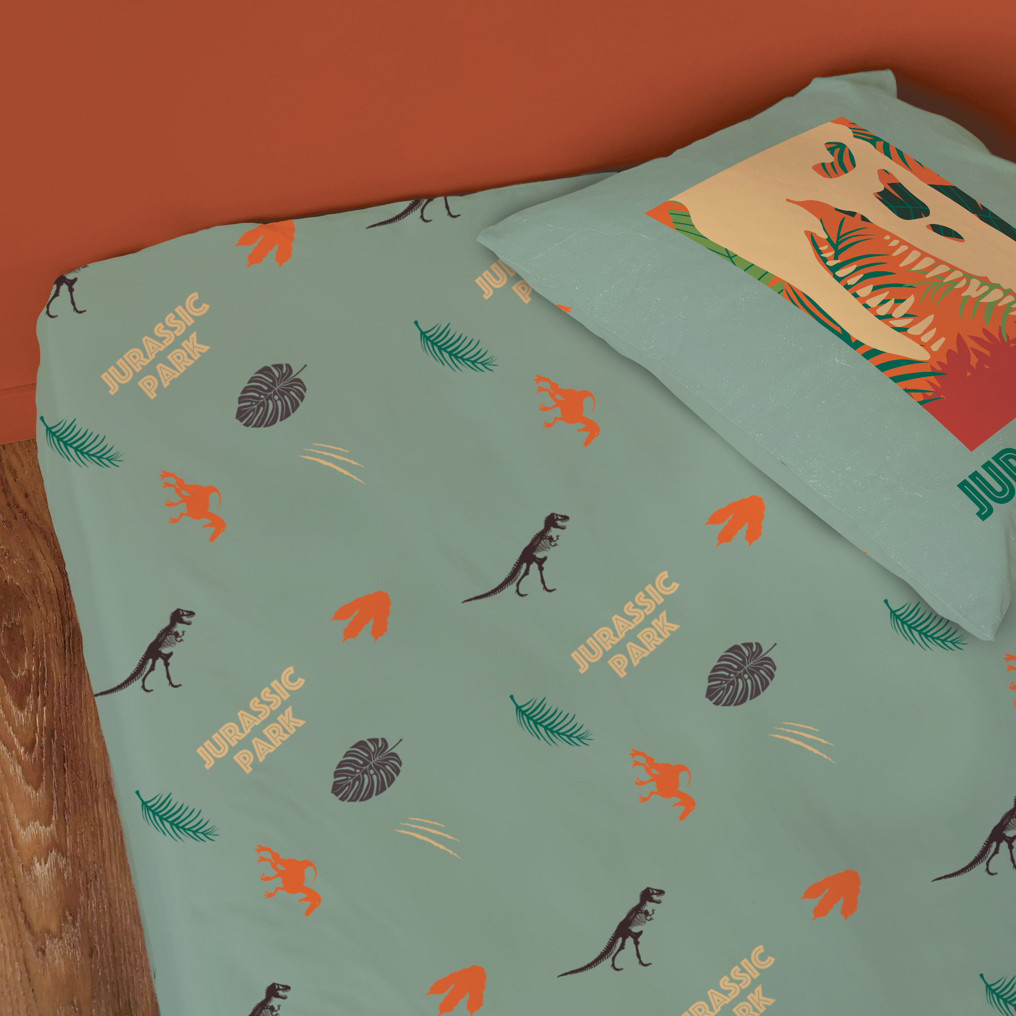 Jurassic World Fitted sheet Welcome - Single - 90 x 200 cm - Cotton