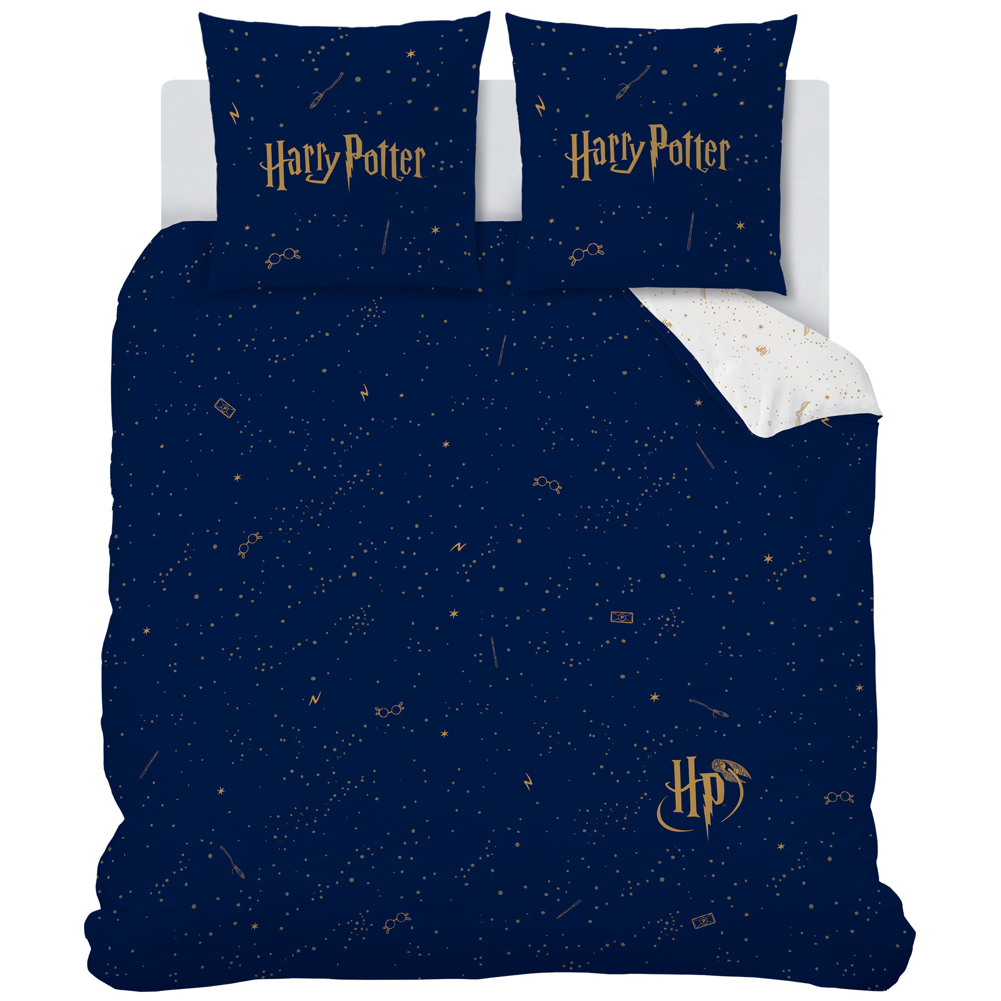 Harry Potter Dekbedovertrek Iconic - Lits Jumeaux - 240 x 220 cm - Katoen