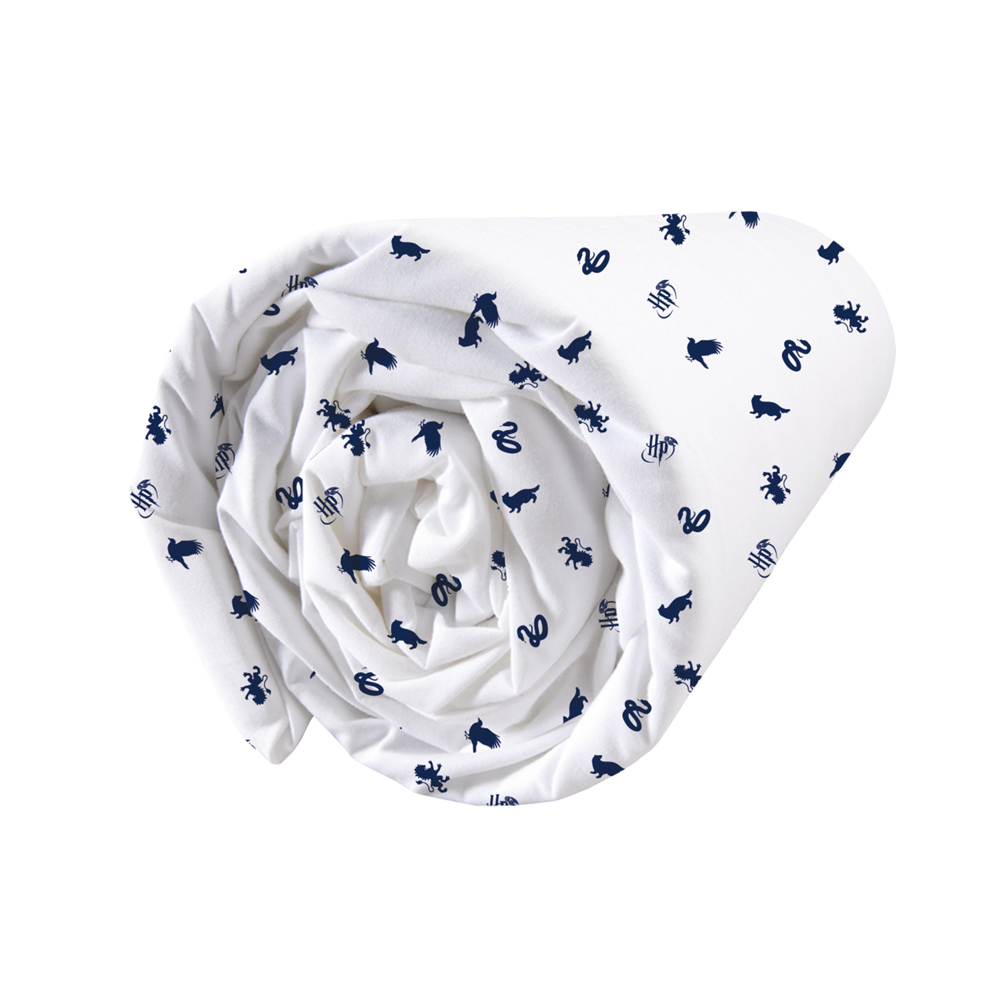 Harry Potter Fitted Sheet Logo - Double - 140 x 200 cm - Cotton