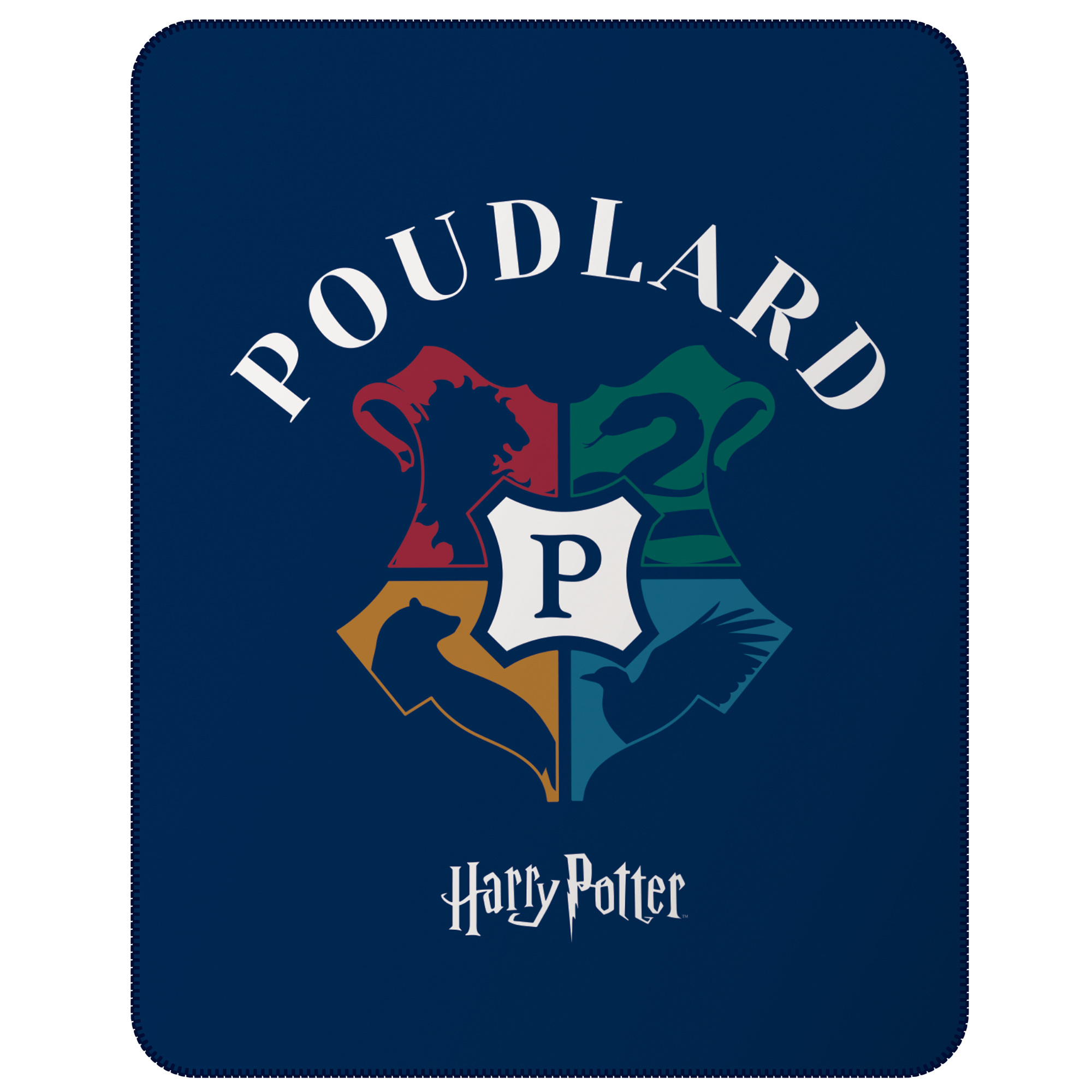 Harry Potter Fleece blanket Logo - 110 x 140 cm - Polyester