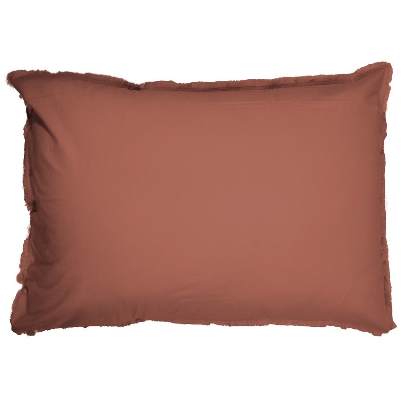 Matt & Rose Set Pillowcases Terracotta - 50 x 70 cm - Washed Cotton