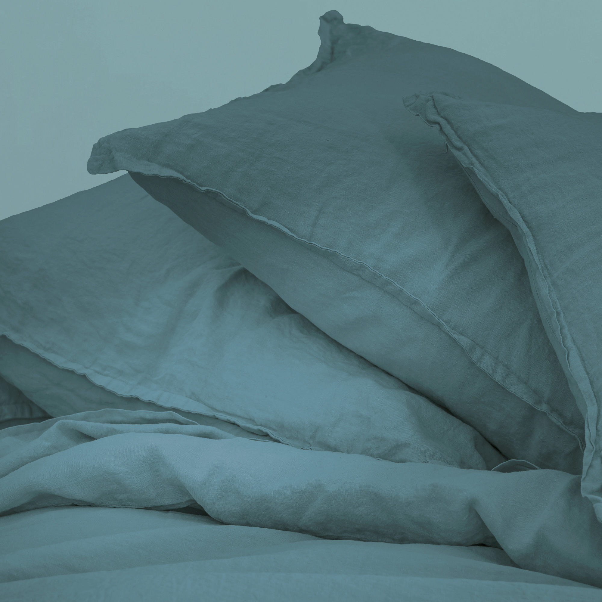 Matt & Rose Duvet cover Green - Lits Jumeaux - 240 x 220 cm, without pillowcases - 100% Linen