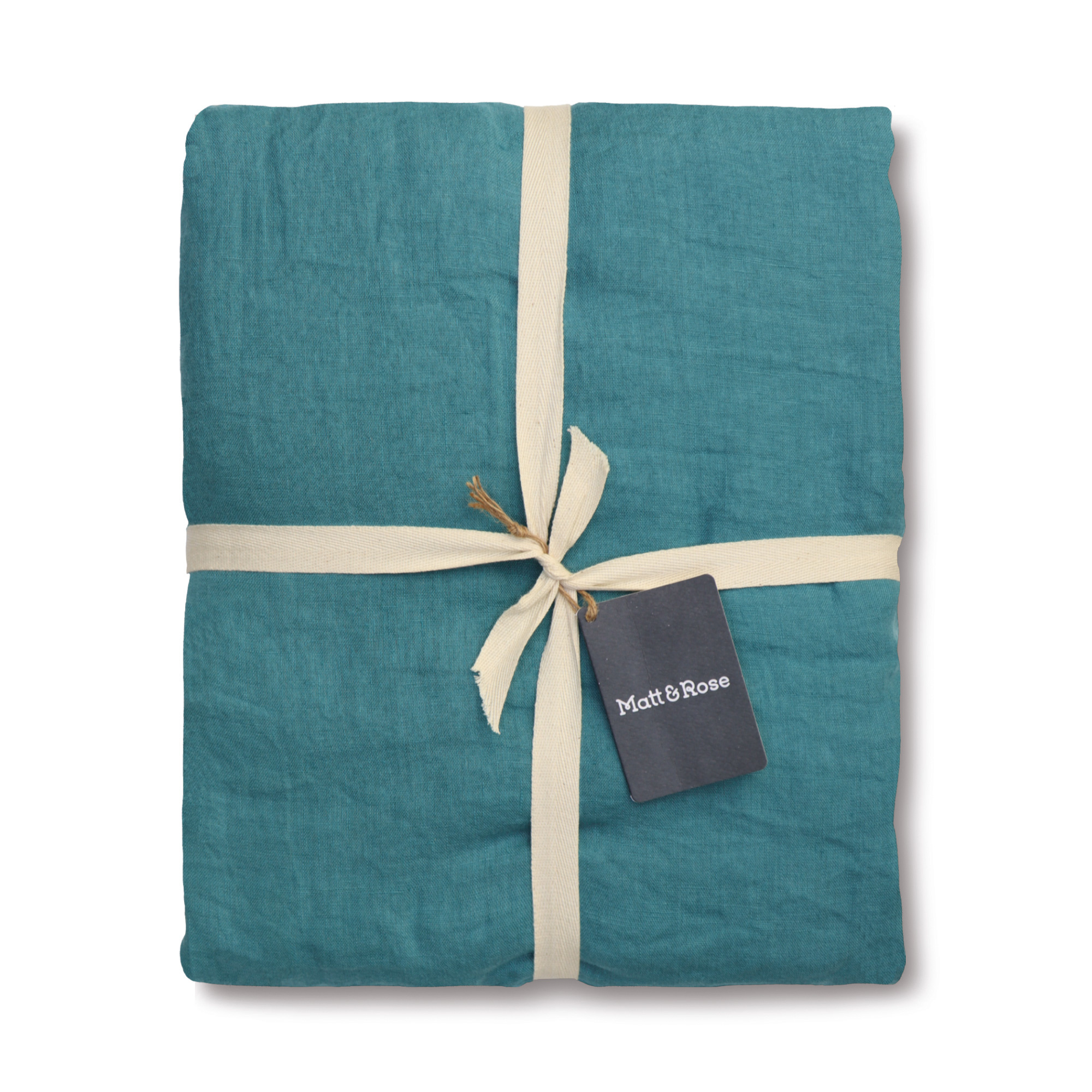 Matt & Rose Duvet cover Green - Hotel size - 260 x 240 cm, without pillowcases - 100% Linen