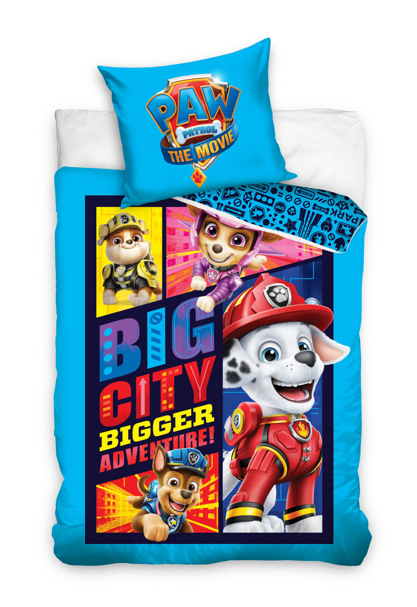 Paw Patrol Duvet cover Big City - Single - 140 x 200 cm - Cotton