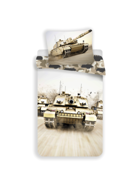 Tank Dekbedovertrek Camouflage 140 x 200 Katoen