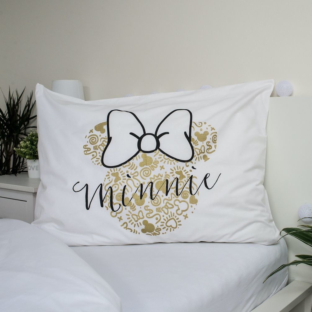 Disney Minnie Mouse Duvet cover Gold - Single - 140 x 200 cm - Cotton