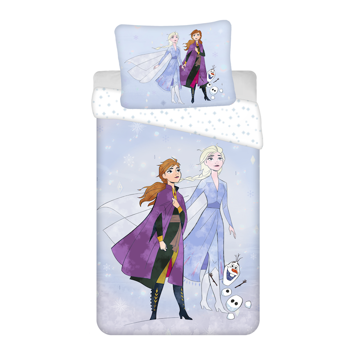 Disney Frozen Duvet cover Sisters and Olaf - Single -140 x 200 cm - Cotton