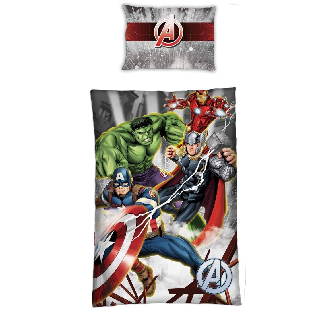 Marvel Avengers Dekbedovertrek Lightning - Eenpersoons - 140 x 200 - Polyester