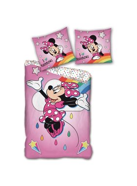 Disney Minnie Mouse Dekbedovertrek Rainbows 140 x 200 cm Polyester