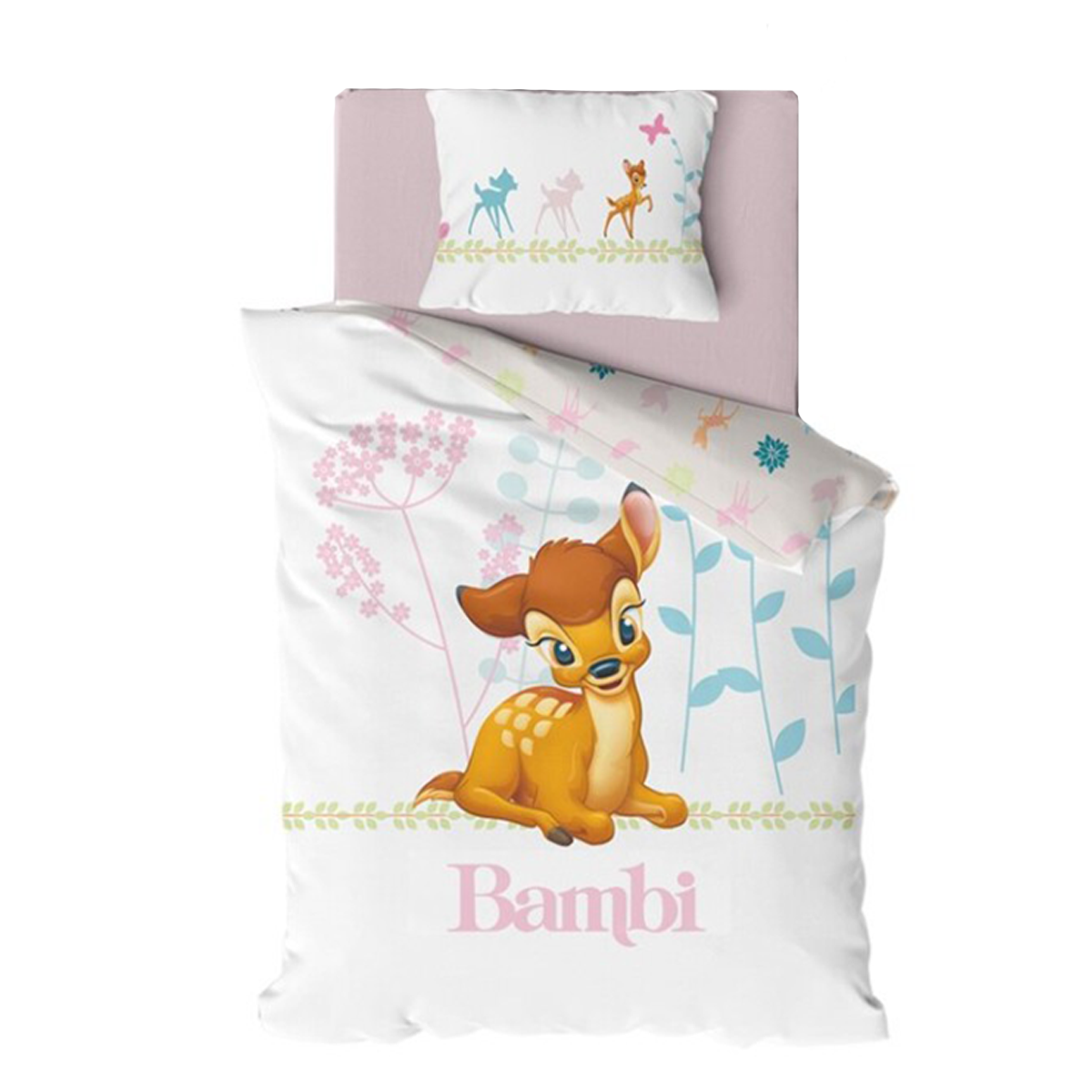 Disney Bambi BABY Dekbedovertrek - 100 x 135 cm - Katoen