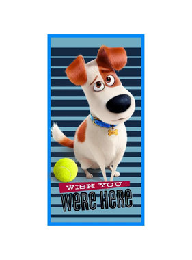 The Secret Life of Pets Beach towel Wish you were here