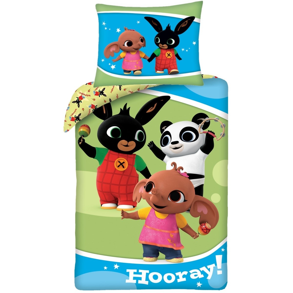 Bing Bunny Dekbedovertrek Hooray - Eenpersoons - 140 x 200 cm - Katoen