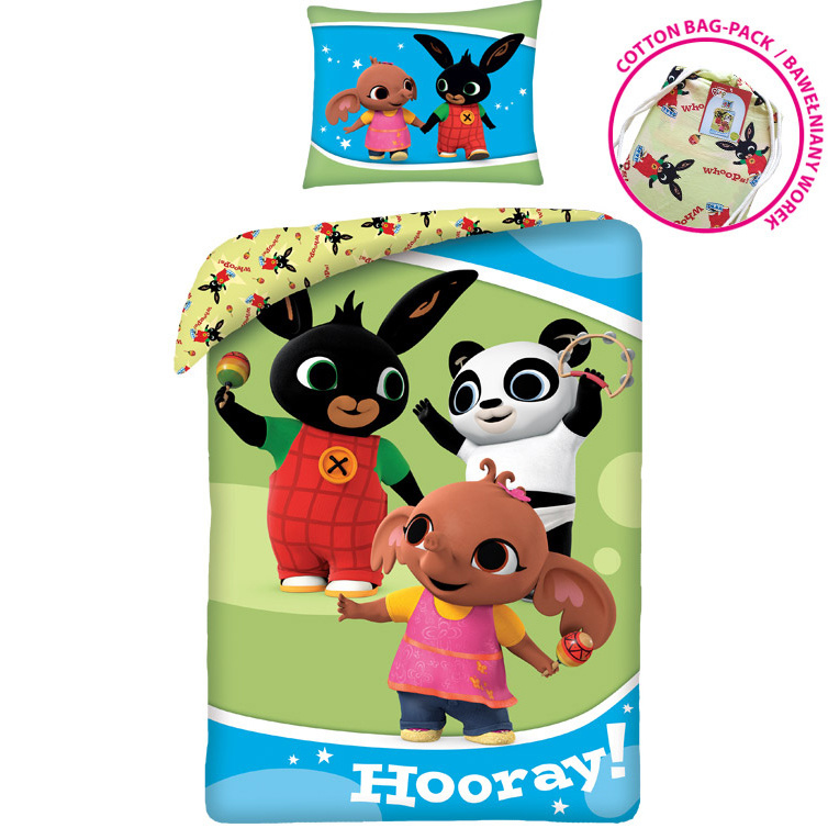 Bing Bunny Dekbedovertrek Hooray - Eenpersoons - 140 x 200 cm - Katoen